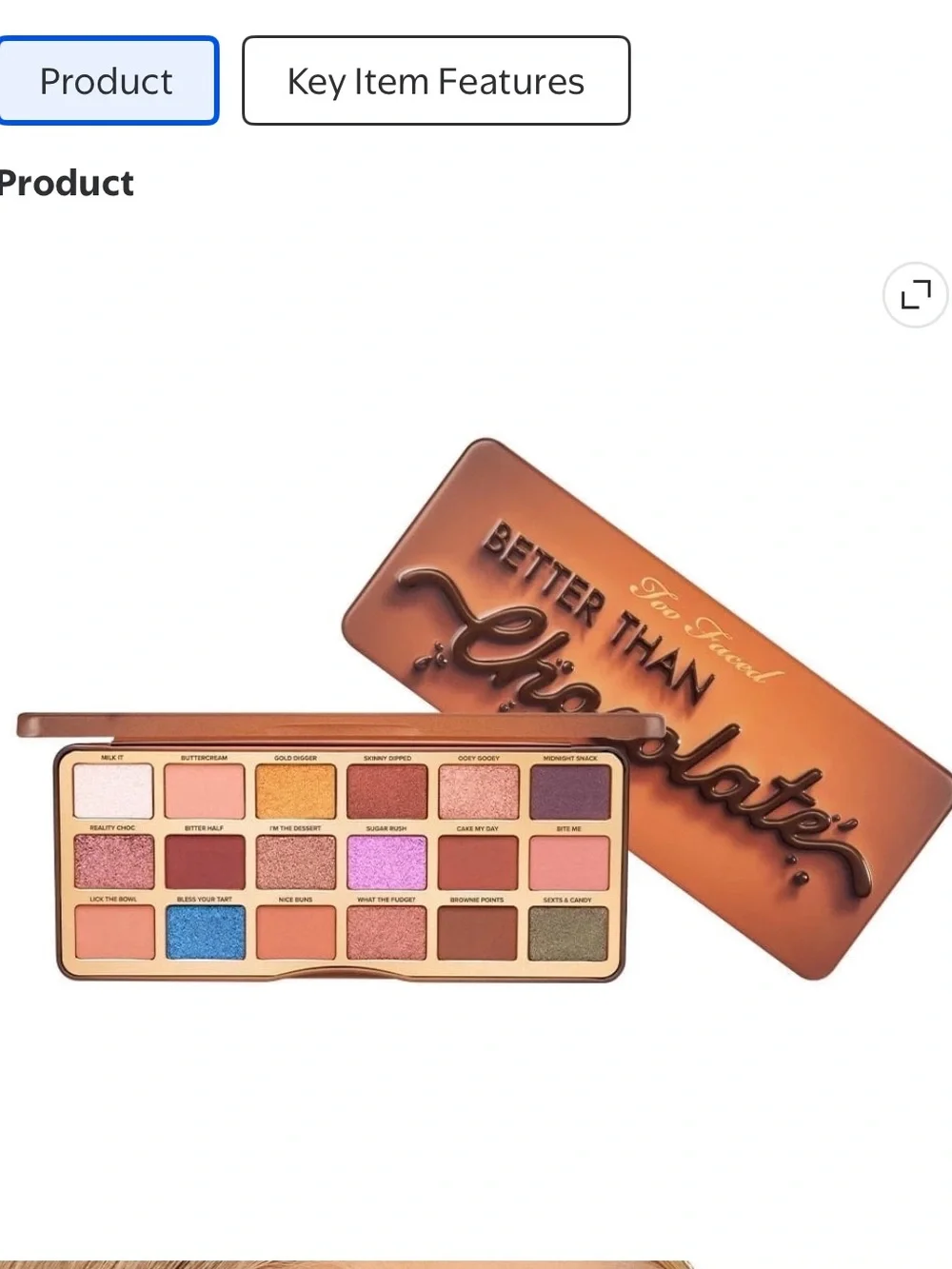 Too Faced Eyeshadow Palette in Brown, Pink, Gold & Blue Tones